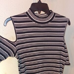 No Boundaries Black And White Dress